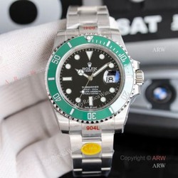 (V11) New Noob Replica Rolex Submariner 41mm Green Bezel Replica Watch Oyster Bracelet