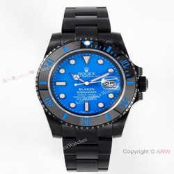 2021 New! Replica Rolex Blaken Submariner Smurf IPK Swiss 2824 Watch