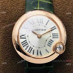 Swiss Copy Cartier Ballon Bleu De Quartz Watch Rose Gold 30mm