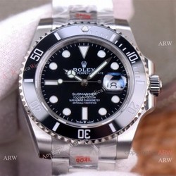 New Arrival! Rolex Sabmariner 41MM SS Black Dial Watch EW Factory 3235 Movement