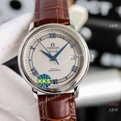 Copy Omega De Ville Prestige Watches SS Gray Dial Automatic