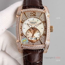 New Parmigiani Fleurier KALPA Rose Gold Diamond Watches Replica For Men