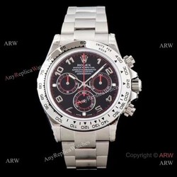 Best 1:1 Swiss 4130 Rolex Daytona JH Chronograph Copy Watch Black Arabic
