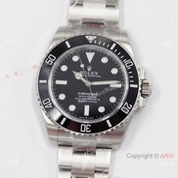 2021 New! EW Rolex Submariner NO Date 41MM Watch Black Ceramic Bezel