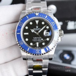 (V11) New Noob Rolex Submariner 2020 41mm Blue Bezel Replica Watch For Men