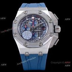 (JF) Swiss 3126 Audemars Piguet Chronograph Michael Schumacher Blue Index Dial Watch