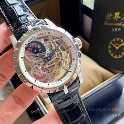 New Replica Roger Dubuis Excalibur 46 Hollow Watch White Inner