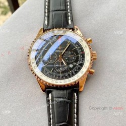 Copy Breitling Navitimer 01 Chronograph Watch Rose Gold Case