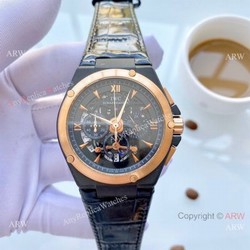 Replica IWC Aquatimer Black and Rose Gold Watches 42mm