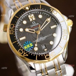 New! Two Tone Omega Diver 300m James Bond Limited Edition Copy Watches