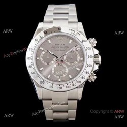 Best 1:1 Rolex Daytona JH Factory Swiss 4130 Chronograph Watch Copy Gray Face