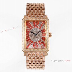 New! Franck Muller Long Island Full Diamond Rose Gold 1:1 Best Quality Watch