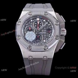 (JF) Swiss Replica Audemars Piguet Royal Oak offshore Schumacher SS Grey Index Dial