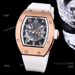 High Quality Replica Skeleton Richard Mille RM010 Rose Gold Automatic Watch For Men