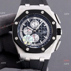 JF 1:1 Swiss 3126 Audemars Piguet AP Royal Oak Offshore 26400io Rubber Strap Watch Super Clone