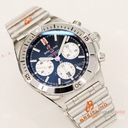 2021 New  GF Factory Breitling Chronomat 7750 Watch Black Dial New Band