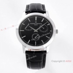 New 2021! AI Factory Copy Vacheron Constantin Geneve Traditionnelle Watch Black Face