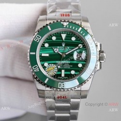 New! AAA Replica Rolex Submariner Malachite Dial Swiss 2824 Watch 40mm