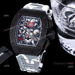 High Quality Replica Richard Mille RM011 FM Automatic Watch Camouflage Strap