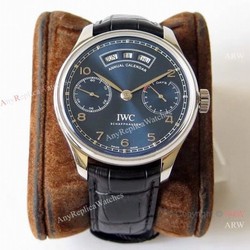 Swiss Grade 1 IWC Portuguese Annual Calendar Iw503502 Blue Watch  ZF Replica IWC Watches For Men