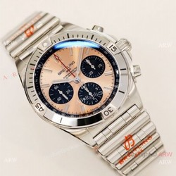 2021 New  Super Clone Breitling Chronomat 1:1 GF Factory Watch Rose Gold Dial