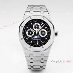 2021 New Swiss BF Factory Audemars Piguet Moonphase Perpetual Calendar 41mm Watch Black Dial