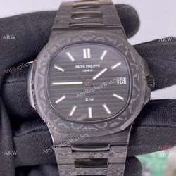 3K Factory Patek Philippe DiW Carbon Nautilus 5711 &8216;Black Grail Watch Super Clone