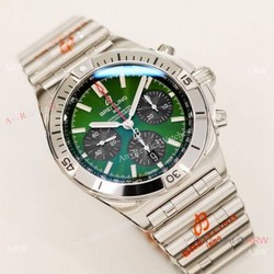 2021 New  Super Clone Breitling Chronomat GF Factory Watch 42mm Green Dial