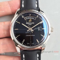 Swiss Grade Copy Breitling Transocean Day  Date V7 Factory Watch Black Dial