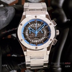 2021 Copy Hublot Geneve Big Bang Skeleton Stainless Steel Watch