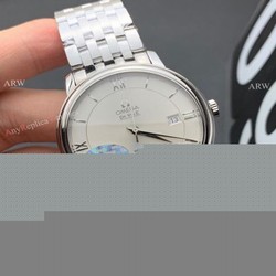 MKS Factory Omega Classic De Ville 9015 Watch Silver Dial Stainless Steel