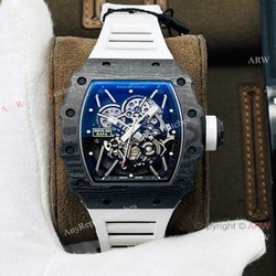 RM Factory 1:1 Replica Richard Mille RM35-02 Rafael Nadal Watch NTPT Case White Rubber Strap