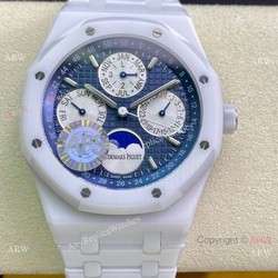 New Audemars Piguet Royal Oak Perpetual Calendar White Ceramic Copy Watch