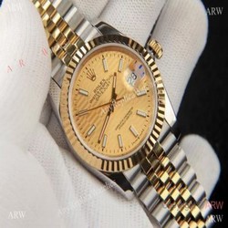 2021 New Rolex Datejust 36 Exotic Dial Gold Jubilee Watch AAA Replica