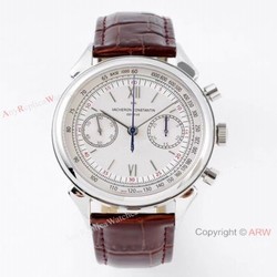 Highest Quality AI Factory Vacheron Constantin Historiques Cornes de Vache 1955 Chronograph Watch White Dial