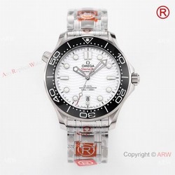 2021 NEW  Grade A Replica Omega Seamaster 300m Diver OR Calibre 8800 Watch White Dial 42mm