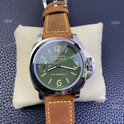 Best Panerai Luminor Marina Pam 911 Noob Replica Watches Green Dial
