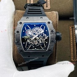 RM Factory 1:1 Swiss Copy Richard Mille RM35-02 Rafael Nadal Swiss NH05 Watch All Black