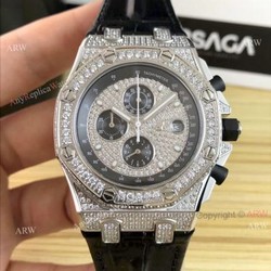 New Audemars Piguet Royal Oak Offshore Chronograph 42mm Knockoff Watch With Diamonds