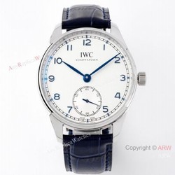 Best IWC Portugieser 40mm For Men White Face IWC Zf Factory Replica Watch