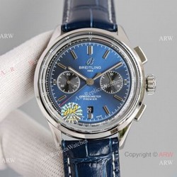 JH Factory Copy Breitling Premier B01 Chronograph 7750 Blue Dial Watches  2021 New