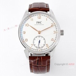 Best ZF Factory IWC Portugieser Automatic 40 White Face Swiss Clone Watches