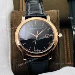 New 2021! Best Replica Audemars Piguet Jules Audemars Black Dial 41mm Watch 3120 Automatic