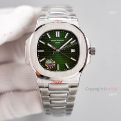 New Patek Philippe Nautilus 5711 Green Dial Stainless Steel Swiss Replica Watch 40mm