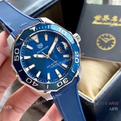 New Replica TAG Heuer Aquaracer 300m QUARTZ Watch Blue Rubber Strap