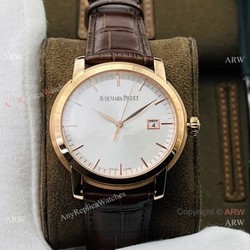 New 2021! Swiss Grade One Audemars Piguet Jules Audemars 3120 Automatic Watch Rose Gold Silver Face