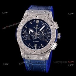 Men Hublot Classic Fusion Chronograph 42mm Black Dial Replica Watch