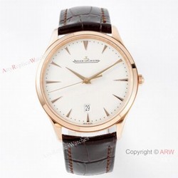 ZF v2 Version Jaeger-LeCoultre Master Ultra Thin Q1288420 Replica Watch Rose Gold