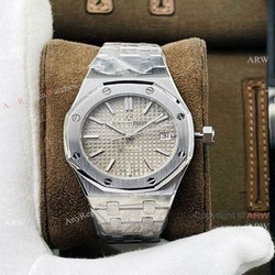 TWS factory V3 Version Audemars Piguet Royal Oak Cal.3120 Lady Watch Gray Dial  AAA Replica