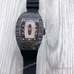 Swiss Quality  Richard Mille RM007-1 Women Watch CarbonRose Gold Case